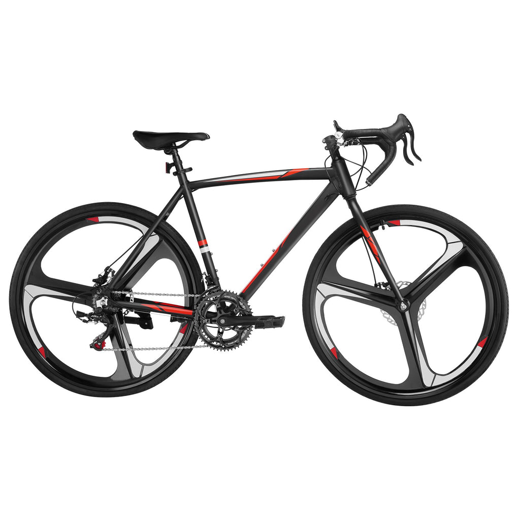 Road Bike, 700C Wheels Racing Bike, SHIMANO 14 Speeds Drivetrain City Commuter Road Bicycle, Urban Adult Sport Bike With Lightweight Aluminum Alloy Frame, Drop Bar, Disc Brake, For Men Women