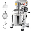 Commercial Food Mixer, 30Qt Commercial Mixer With Timer Function, 1100W Stainless Steel Bowl Heavy-duty Electric Food Mixer, 3-speed Adjustable 108/199/382 RPM