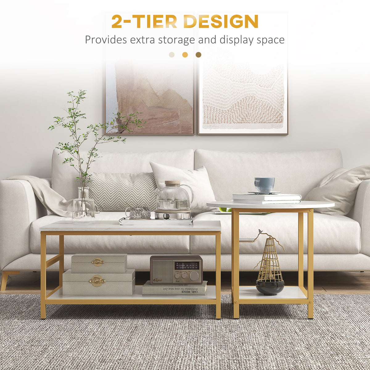 Coffee Tables Set of 2