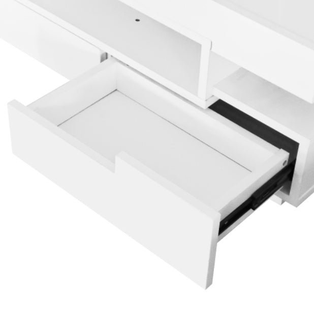 High gloss LED Coffee Table with Four Drawer storage
