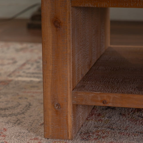 Rectangle Coffee Table With Solid Wood
