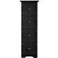 High Storage Cabinet With Door And 4 Shelves