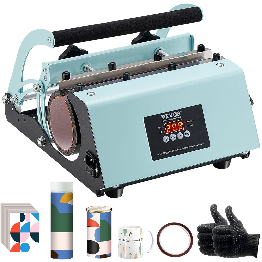 Tumbler Heat Press Machine Cups, Mugs, Green