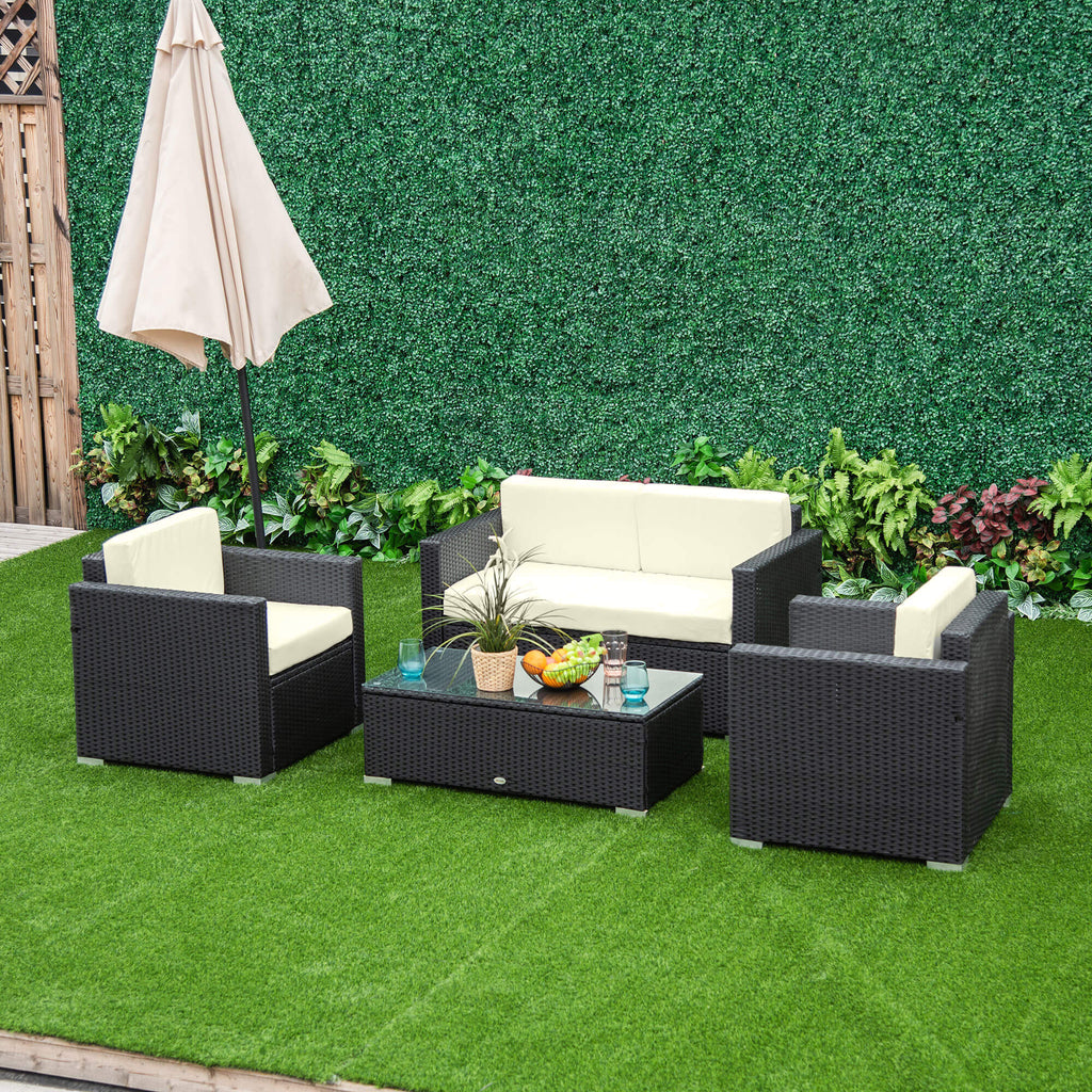 4-Seater Rattan Sofa Set  Furniture Patio