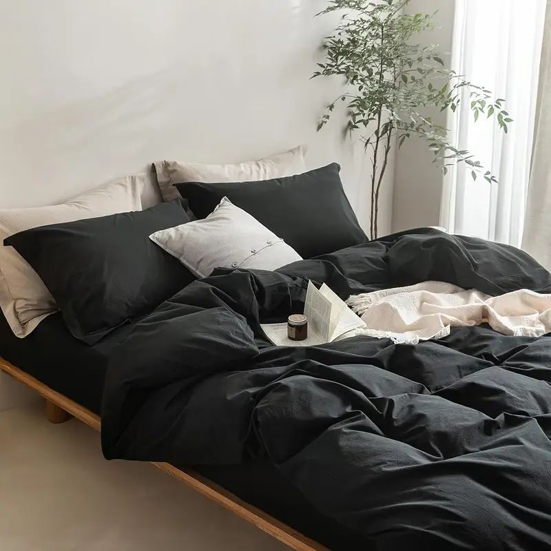 Serta Simply Clean Solid Duvet Cover King