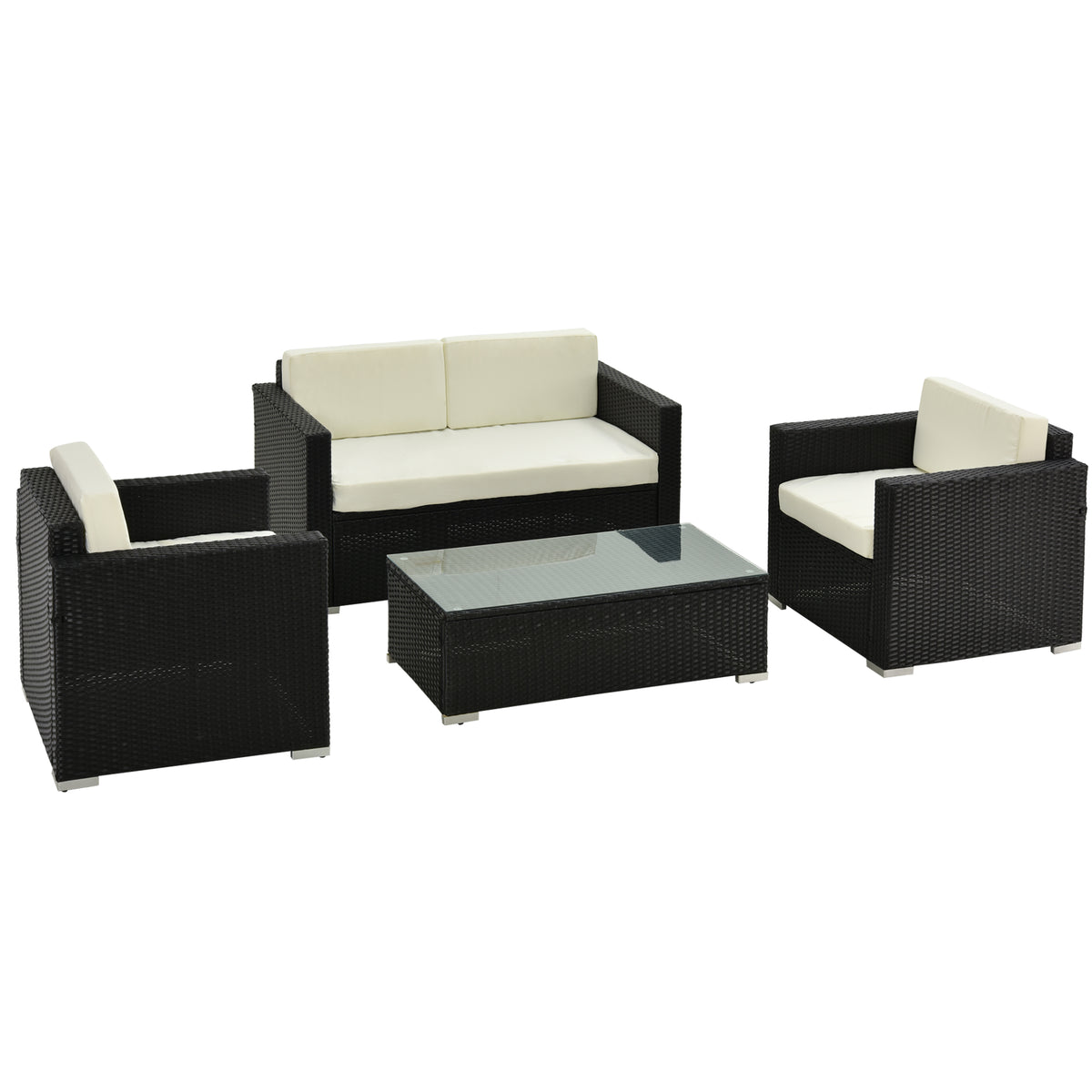 4-Seater Rattan Sofa Set  Furniture Patio