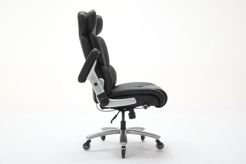Big And Tall Office Chair 500lbs With Adjustable Lumbar Support, Executive Office Chair With Flip-up Armrest And Wider Seat, Ergonomic Leather Chair Breathable Cannot Be Sold On Temu