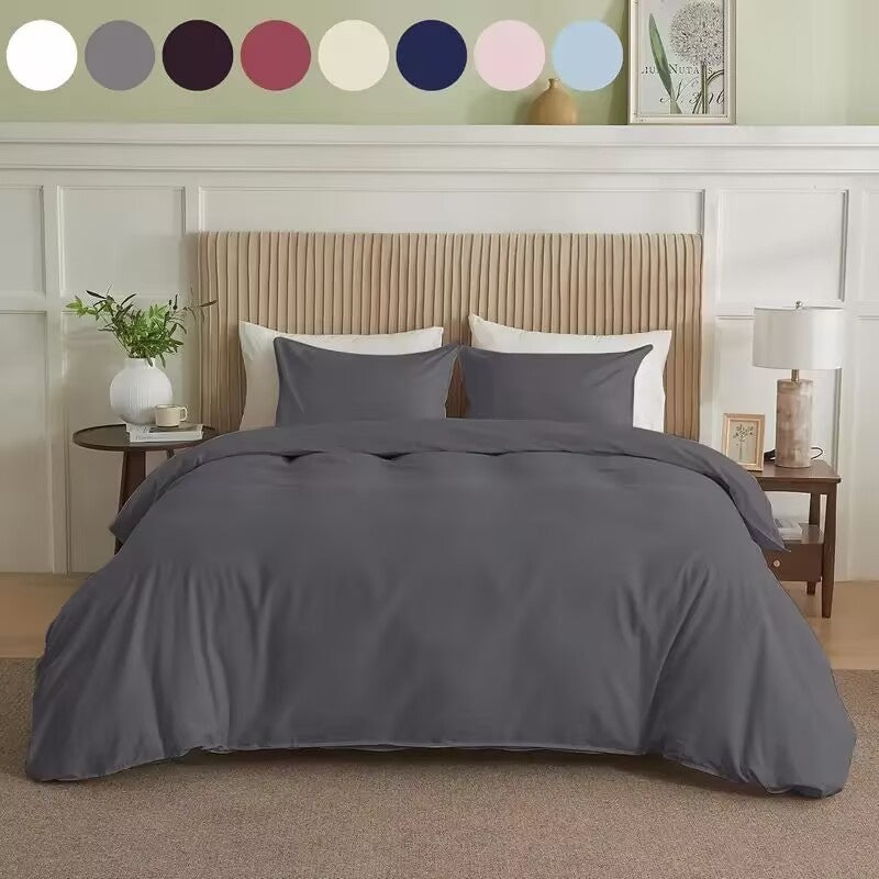 Serta Simply Clean Solid Duvet Cover