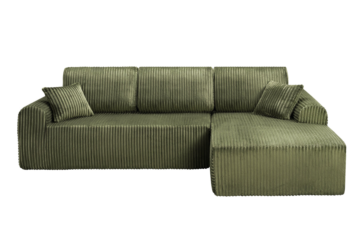 109 Cloud Modular Sectional Sofa Couch With L-Shape Chaise,Modern Minimalist Upholstered Couches For Living Room Bedroom,Deep Seat Corner Couch,No Assembly Required