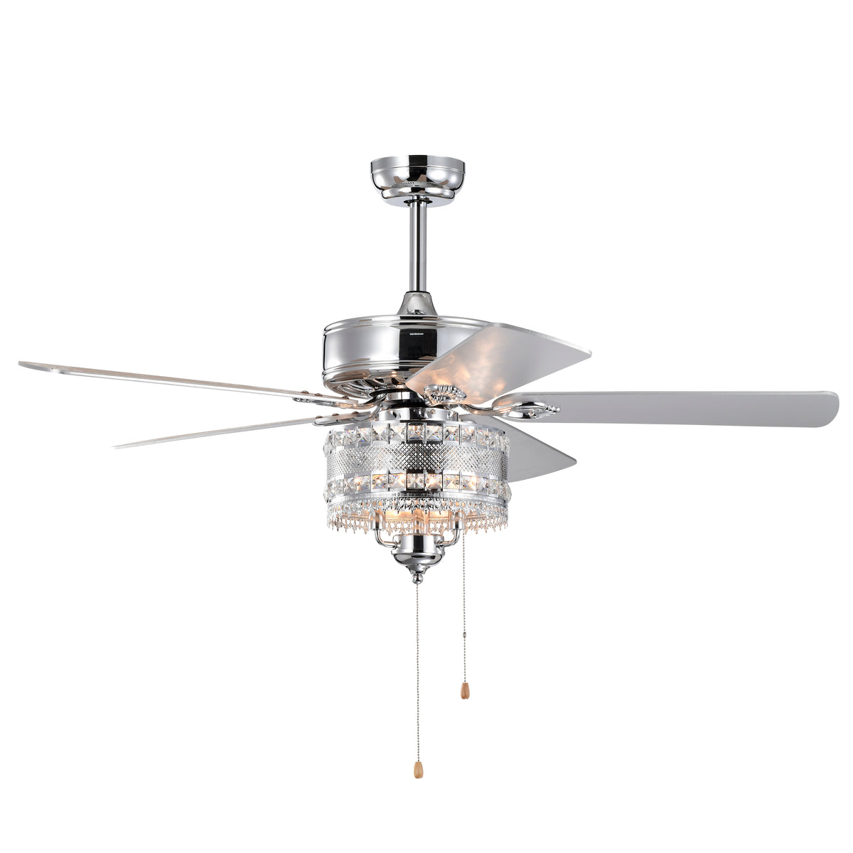 3-Light Chrome Drum Shade LED Ceiling Fan Remote, Traditional Farmhouse Rustic Industrial Bohemian Country Cottage Transitional Glam For Home, Kitchen, Living Room
