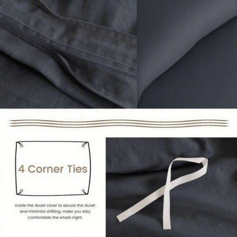 Serta Simply Clean Solid Duvet Cover