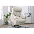 Oversized Power Lift Recliner Chair For Elderly, Electric Fabric Recliner Chair For Seniors, Home Theater Seating,Reclining Sofa Chair With Remote Control,Side Pocket ,Spacious Seat  Light Gray