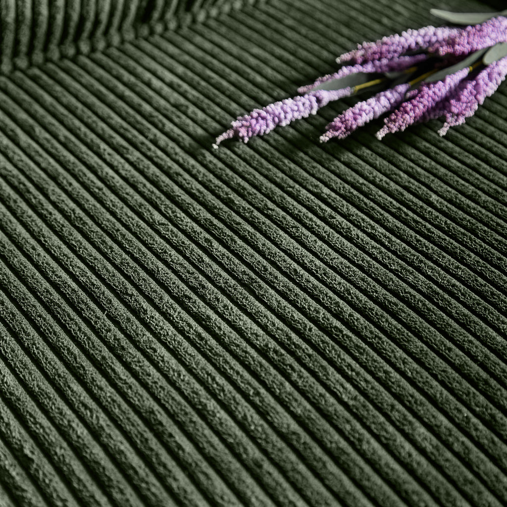 83.86 Corduroy Fabric Sofa,Modern Compressed Couch,3  Seater Sofa, Furniture For Living Room,Bedroom,office ,Green