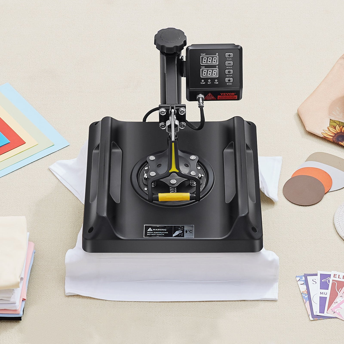 Heat Press Machine Sublimation Machine 15 X 15 Inch Press Set Black