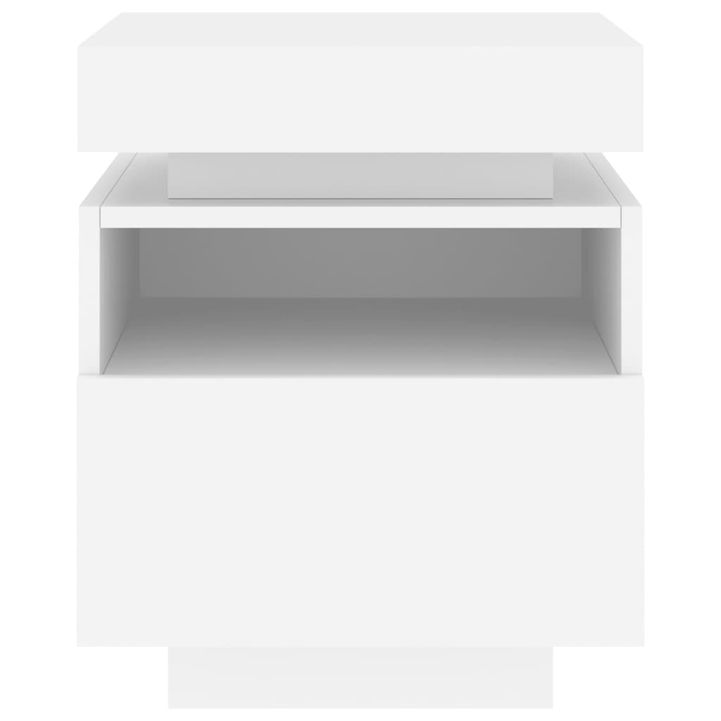 bedside table with LED lights 40x39x48.5 cm   bedside tables