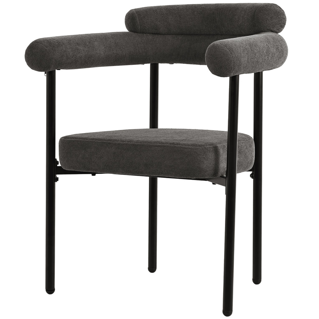 Velvet Dining Chairs Set of 2 | Upholstered Modern Armchairs