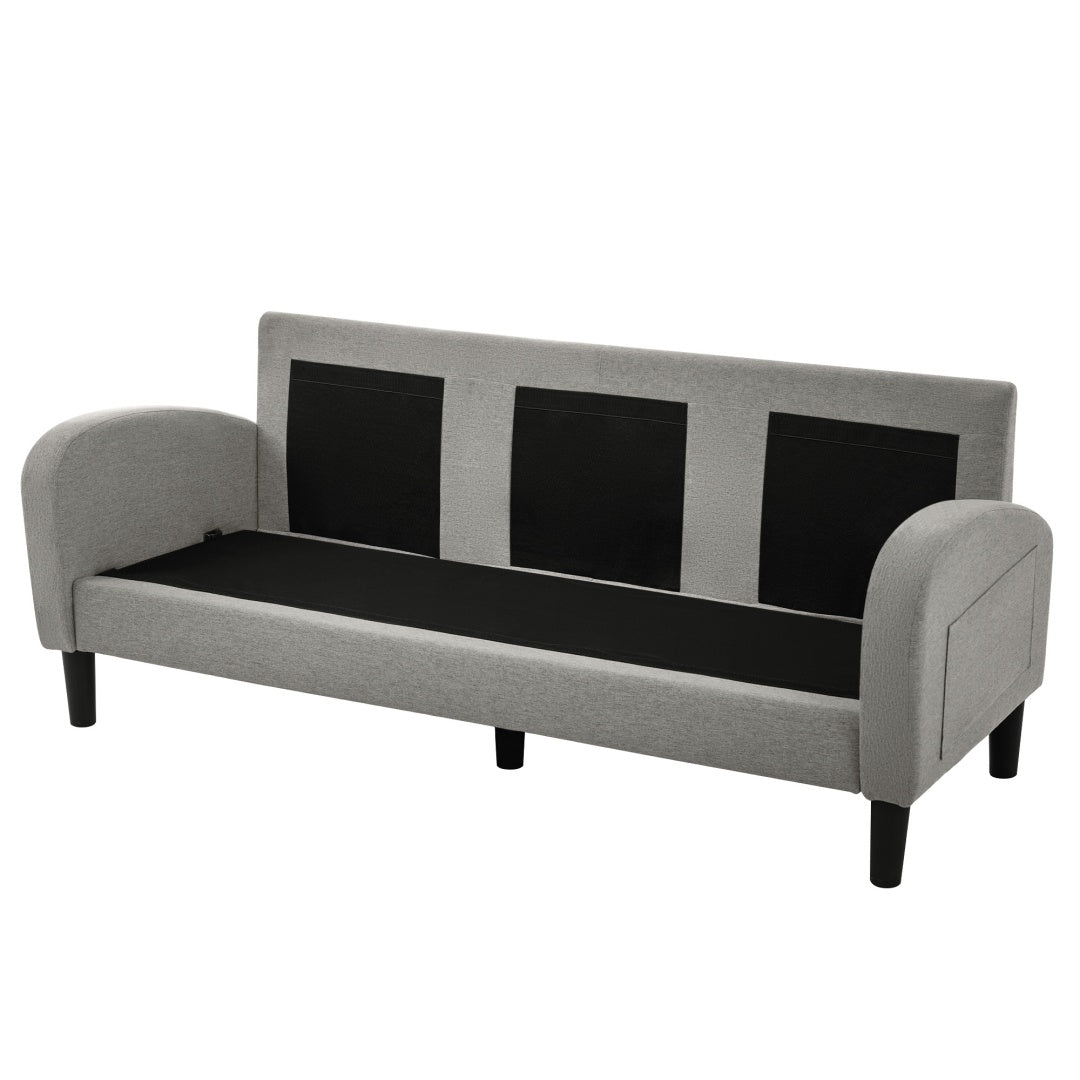 L-shaped Corner Sofa With Chaise Lounge - 3-Seater Sofa, 166 X 118 X 77 Cm, Breathable Cotton-Linen Fabric, Plastic Legs, Modular Design, Ideal For Living Rooms, Apartments, And Offices