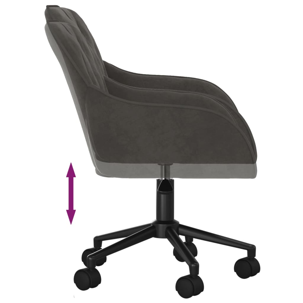 Swivel Office Chair, Velvet;   Swivel Office Chair, Dark Green