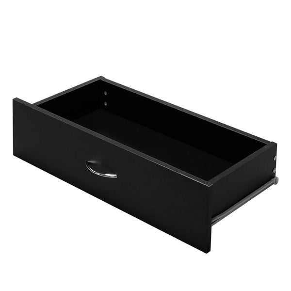 4-drawer Bedside Storage Cabinet, Black