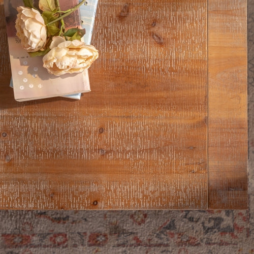 Rectangle Coffee Table With Solid Wood