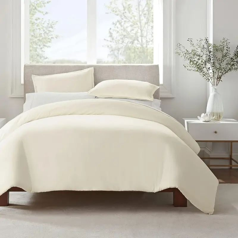 Serta Simply Clean Solid Duvet Cover