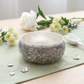 Pure 999 Fine Silver Hand-Engraved Sterling Silver Bowl Featuring Traditional Phoenix and Peony Blossom Motifs - Handicraft