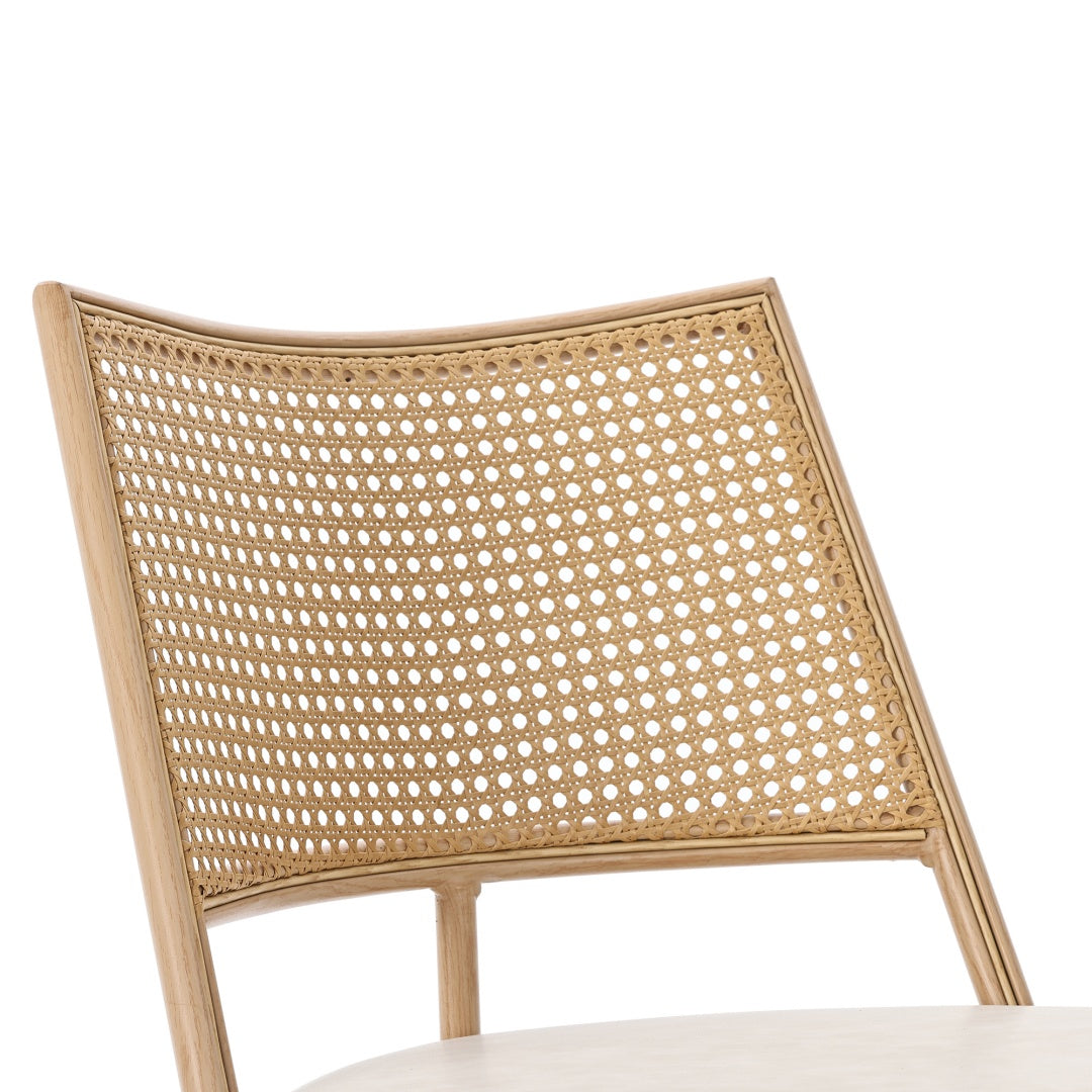 Set Of 6, PU Seat, Rattan Backrest, Bamboo Kitchen Chair With Imitation Rattan Backrest And Retro Side Armchair, Suitable For Home, Restaurant, Living Room, Cafe,beige
