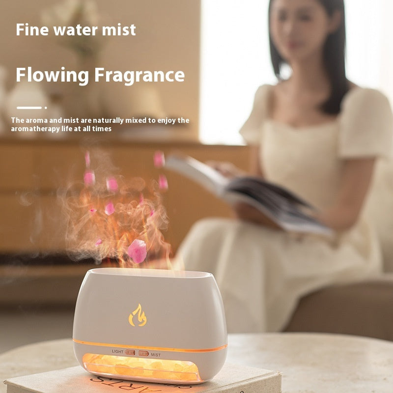 Simulated Flame Wood Grain Essential Oil Aromatherapy Machine