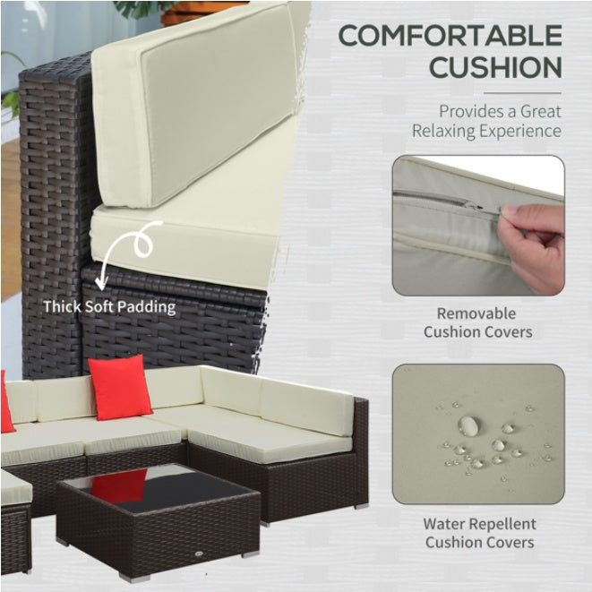 Pieces Patio Furniture Set