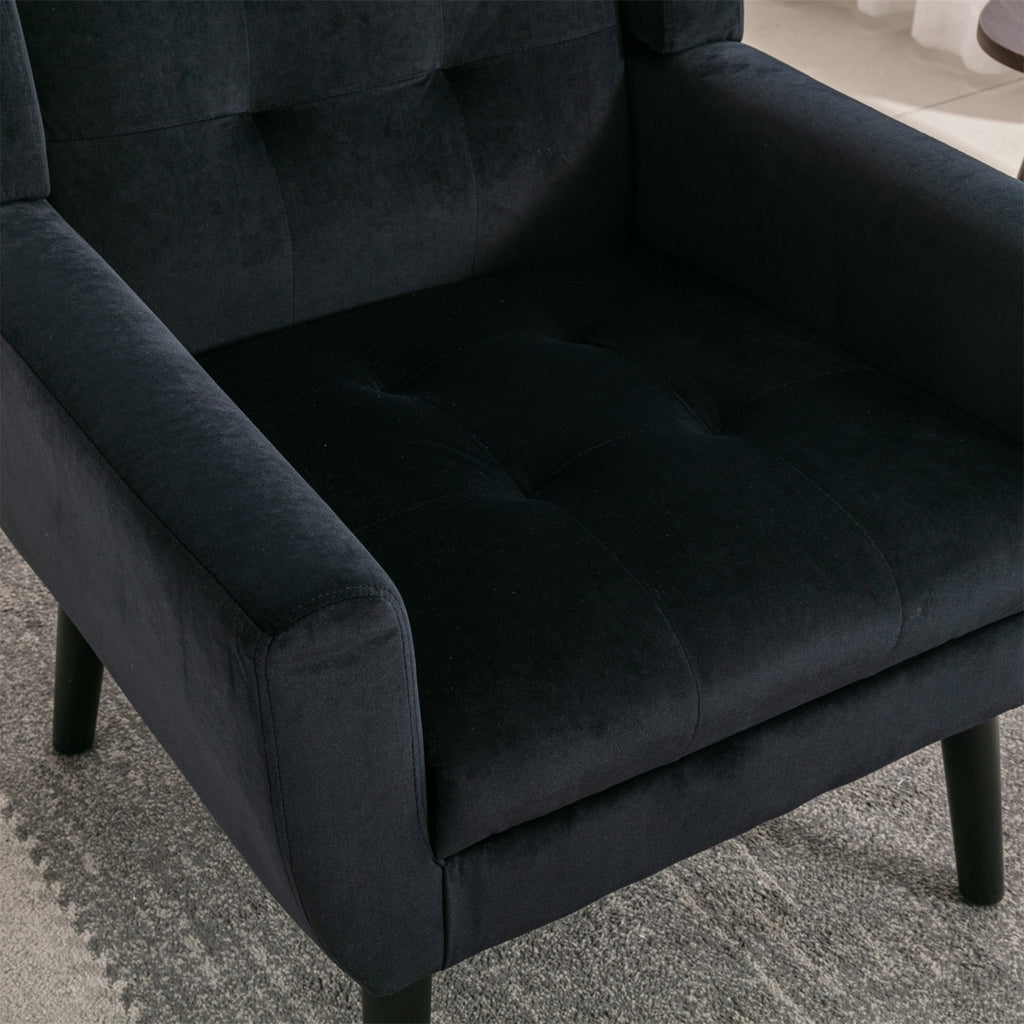 Modern Soft Velvet Ergonomic Accent Chair For Living Room, Bedroom - Home Chair
