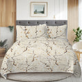 3pcs Minimalist Tree Branch Patterned Blankets Suitable For All Seasons, Including Flower And Autumn Leaf Bedding Sets With 2 Pillowcases, Suitable For Children And Adults