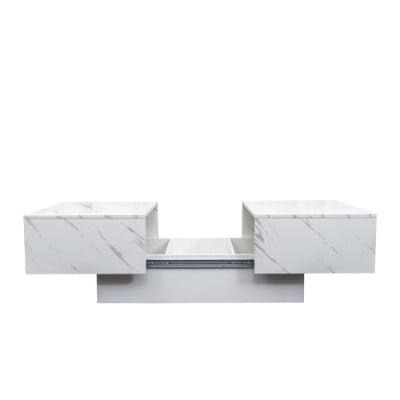 Coffee Table With Sliding Tabletop, Center Table With Hidden Storage Compartment