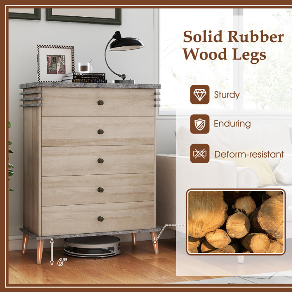 Farmhouse Chest Dresser Of Drawers Tall Storage Organizer