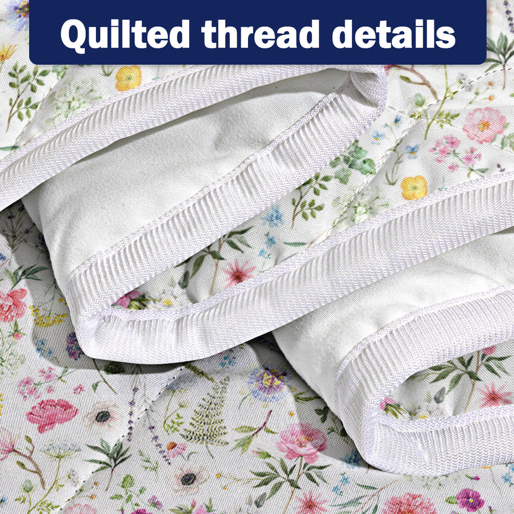 Red Floral Quilt 3 Pieces Microfiber Quilt Sets Lightweight Bedspreads Botanical Coverlets Quilt Bedding Set All Season Quilts Twin Full Queen King Size