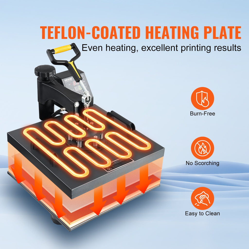 360° Swing Away Heat Press Machine | Digital Sublimation Press
