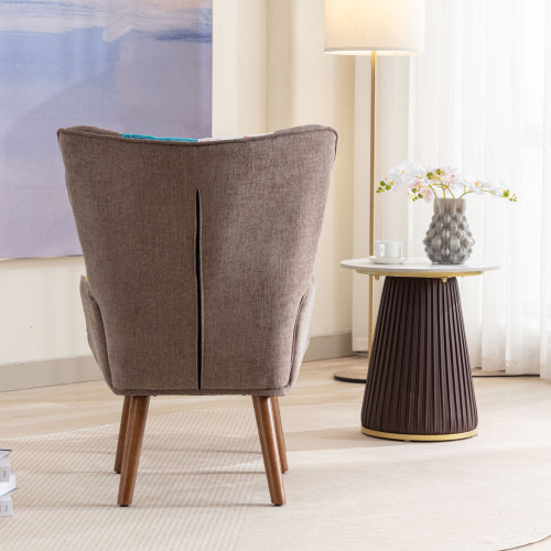 Multi-colour Lounge Chair With Footrest, Backrest And Cushion, Living Room Lounge Chair Combination