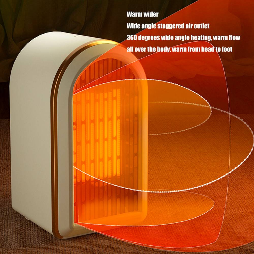 Electric Portable Space Heater 1200W Small Ceramic Fan Heater Low Energy UK Plug