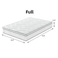 Full Size Mattress,12 Inch Hybrid Mattress In A Box With Gel Memory Foam,Individually Wrapped Pocket Coils Innerspring For Breathable And Durable Support, Made In USA, CertiPUR-US Certified