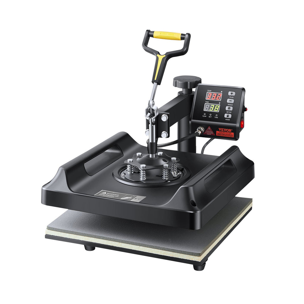 Heat Press Machine Sublimation Machine 15 X 15 Inch Press Set Black