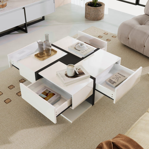 Coffee Table with  4 Drawers
