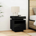 bedside table with LED lights 40x39x48.5 cm   bedside tables