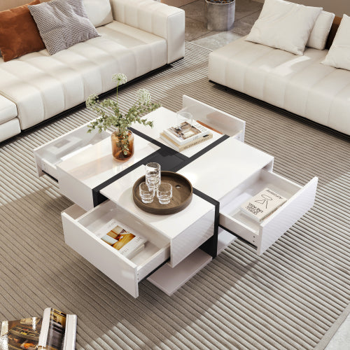 Coffee Table with  4 Drawers