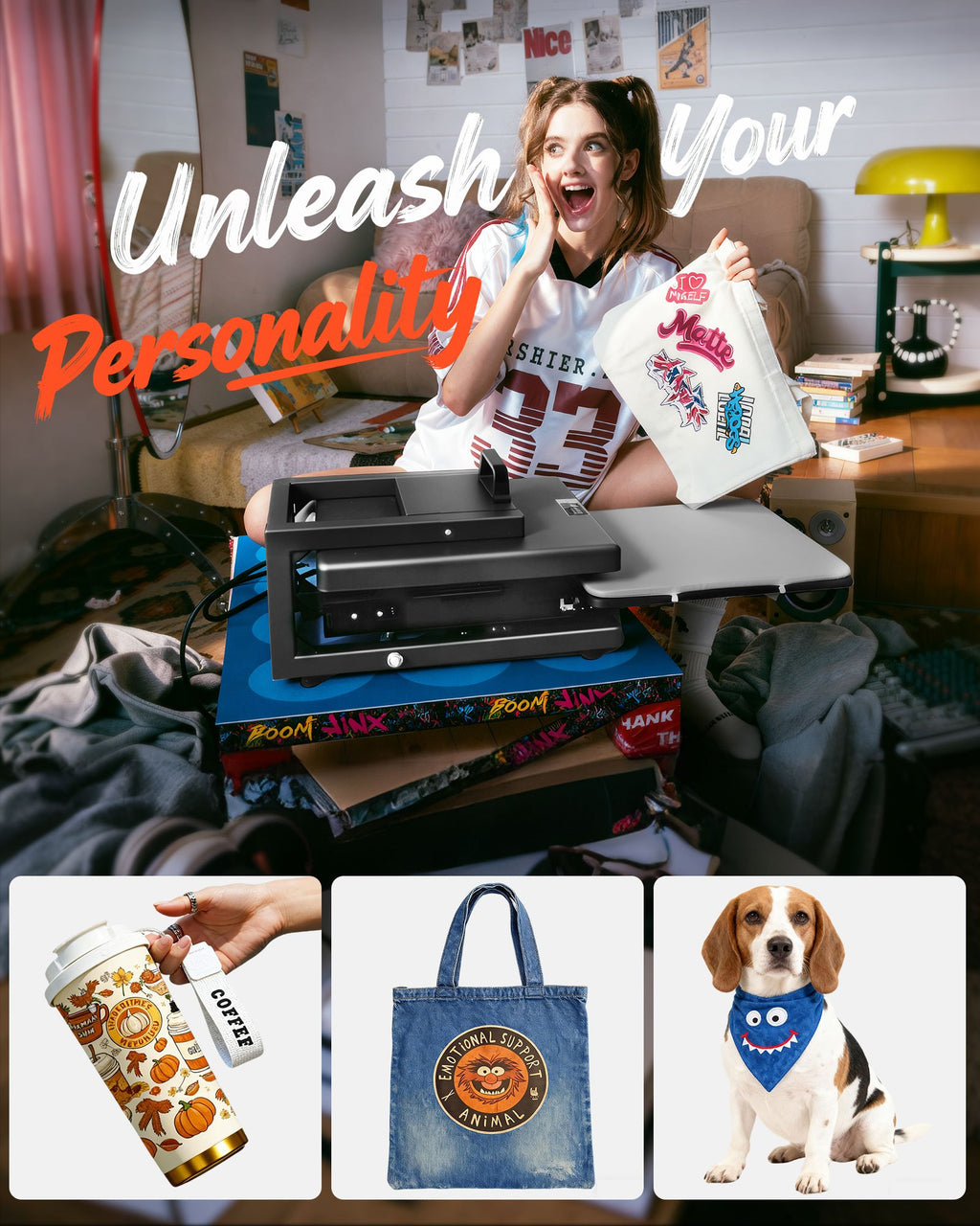 5-in-1 Heat Press Machine 15x15 High Pressure | Sublimation Press for T-Shirts, Mugs & Caps