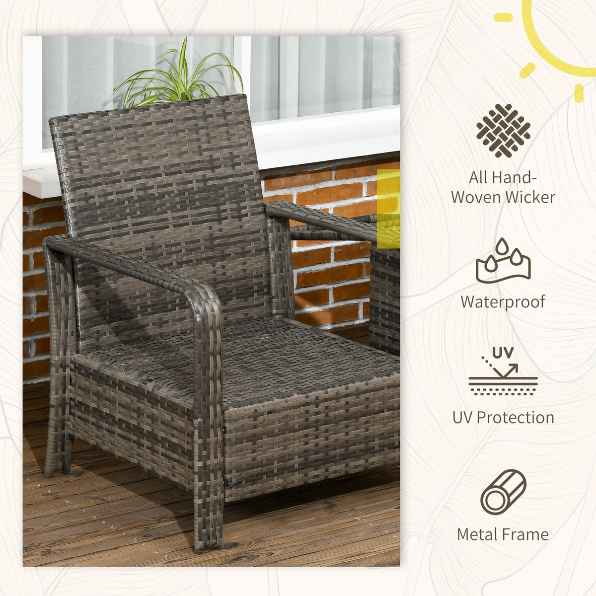 3 Piece Patio Furniture