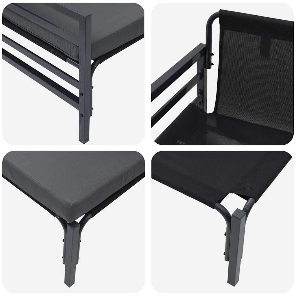 Garden Furniture with Cushions, Anthracite