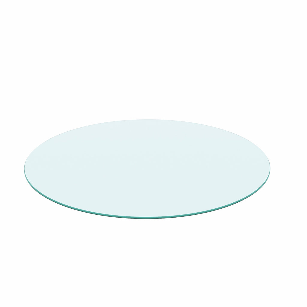 20 Round Tempered Glass Table Top 1 4 Thick Polished Edge