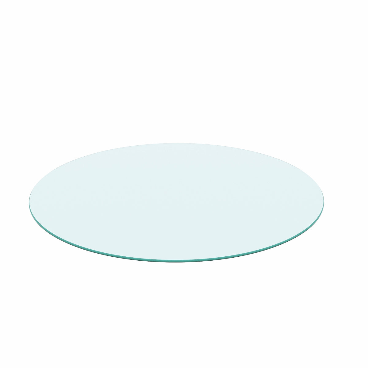 20 Round Tempered Glass Table Top 1 4 Thick Polished Edge