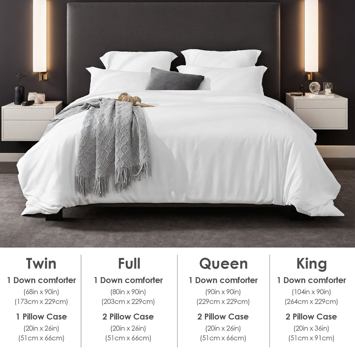 Solid Color Oversized Duvet Cover Set. Available In White And Pink.  Premium Microfiber Fabric With Hotel-grade Minimalist Design. Versatile For Bedrooms And Guesthouses. Perfect Christmas Gift.