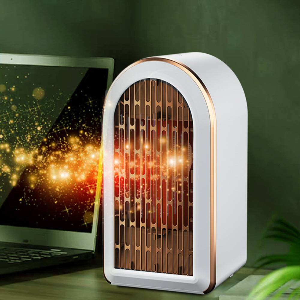 Electric Portable Space Heater 1200W Small Ceramic Fan Heater Low Energy UK Plug