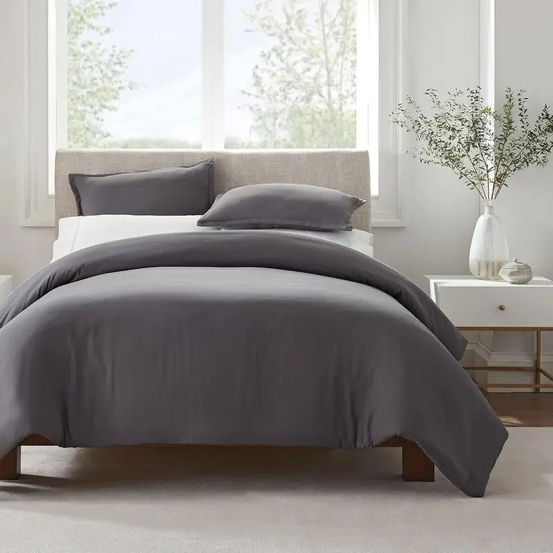 Serta Simply Clean Solid Duvet Cover